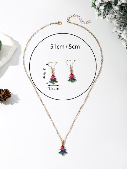 5 Sets Hot Sale Christmas Gift Snowflake Socks Snowman Christmas Tree Jewelry Holiday Set