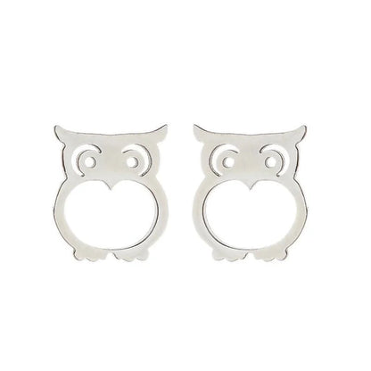 1 Pair Minimalist Animal Plating 304 Stainless Steel 18K Gold Plated Ear Studs
