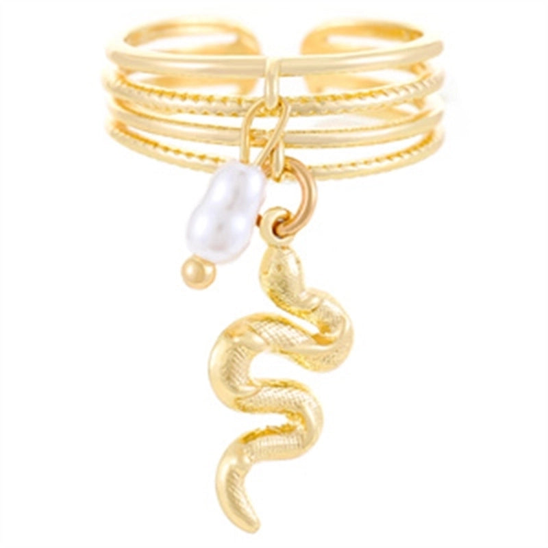 Copper Gold Plated Silver Plated Inlay Geometric Cross Zircon Open Rings