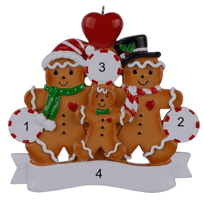 Christmas Cartoon Style Bear Snowman Resin Indoor Party Festival Hanging Ornaments