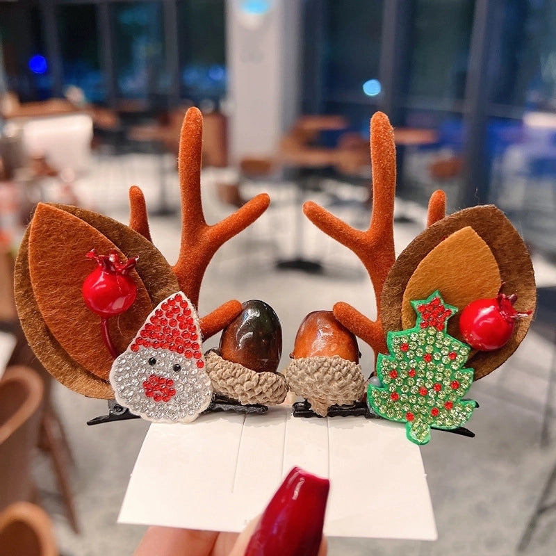 Christmas Cartoon Style Antlers Plastic Festival Costume Props