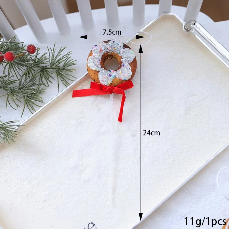 Christmas Casual Cute Sweet Gingerbread Donuts Snowflake Foam Party Festival Hanging Ornaments