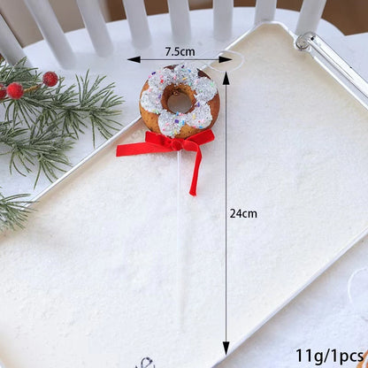 Christmas Casual Cute Sweet Gingerbread Donuts Snowflake Foam Party Festival Hanging Ornaments