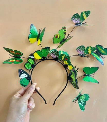 Luminous Hairband Christmas Butterfly Headband Concert Headwear Scenic Spot Night Market Tourist Scene Source