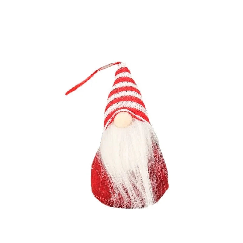 Christmas Cute Santa Claus Nonwoven Party Hanging Ornaments