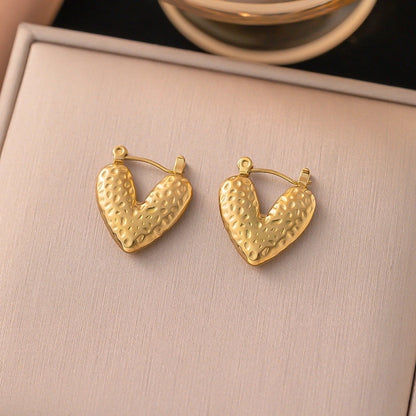 1 Pair Elegant Sweet Streetwear Geometric Plating Titanium Steel Earrings
