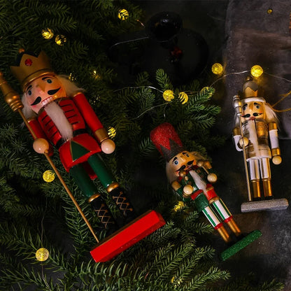 Christmas Gift Nutcracker Guard Decoration Home Desktop Ceramic Decoration Gift Children Christmas Gift