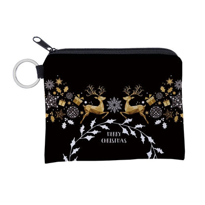 Women's Christmas Hat Christmas Tree Santa Claus Polyester Zipper Coin Purses