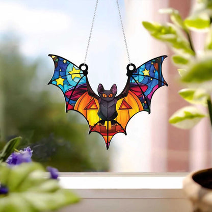 Halloween Modern Style Animal Bat Arylic Window Accessories