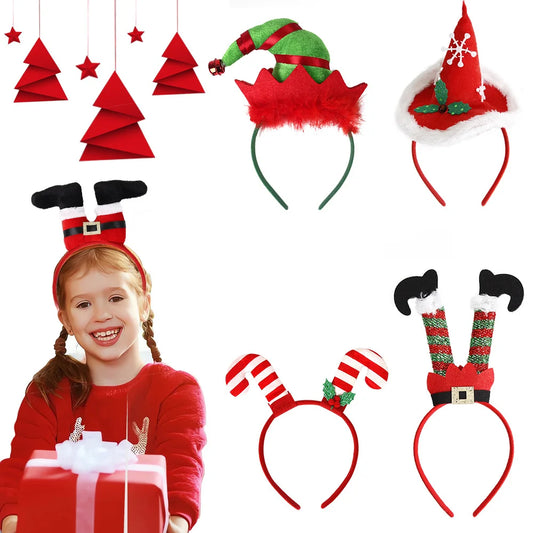 Christmas Cartoon Style Cute Exaggerated Christmas Hat Plastic Festival Street Headband