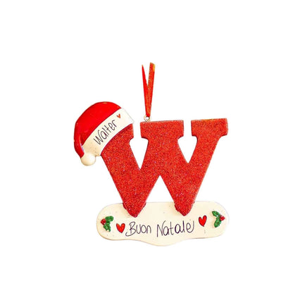 Cross-border Hot 26 English Letters Car Pendant Christmas Tree Decorative Ornaments Home Decorations