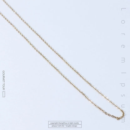 Titanium Steel Minimalist Plating Solid Color Necklace