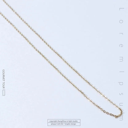 Titanium Steel Minimalist Plating Solid Color Necklace