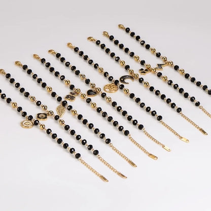 Vintage Style Minimalist Christmas Tree Moon Heart Shape 304 Stainless Steel Bracelets In Bulk Christmas