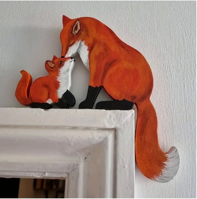 Christmas Cartoon Style Christmas Tree Santa Claus Elk Wood Indoor Ornaments Decorations Hanging Ornaments