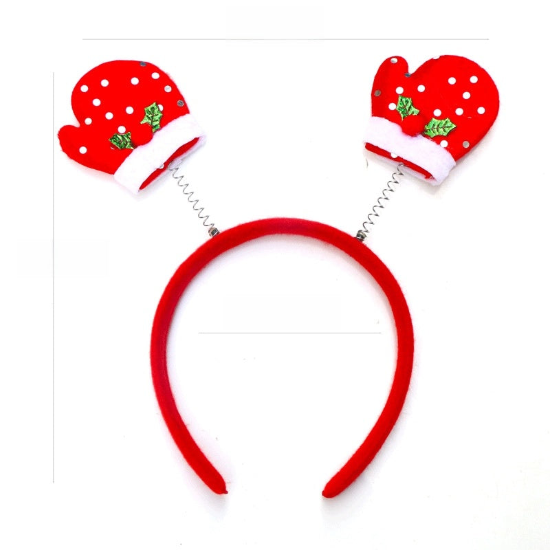 Christmas Hairband Old Man Snowman Elk Horn Headband Christmas Decorations Children Party Headdress