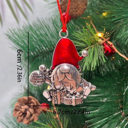 Christmas Minimalist Santa Claus Iron Casual Holiday Party Hanging Ornaments Decorations Hanging Ornaments