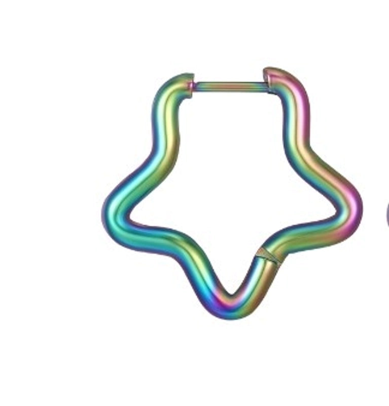 1 Piece Fashion Square Plating 201 Stainless Steel 18K Gold Plated Earrings