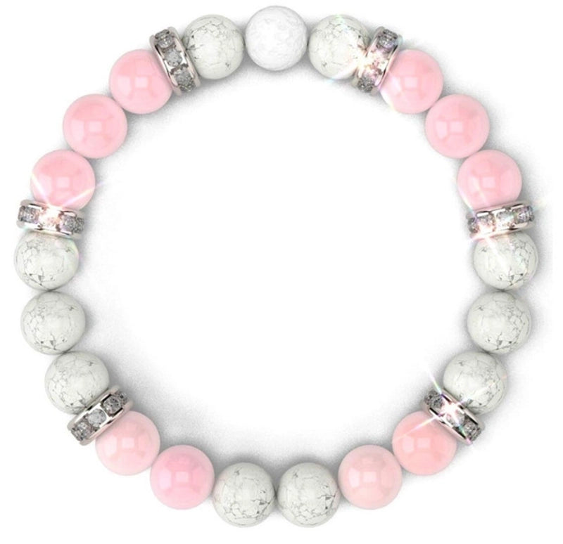 Fashion Round Artificial Crystal Turquoise Beaded Bracelets