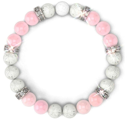 Fashion Round Artificial Crystal Turquoise Beaded Bracelets