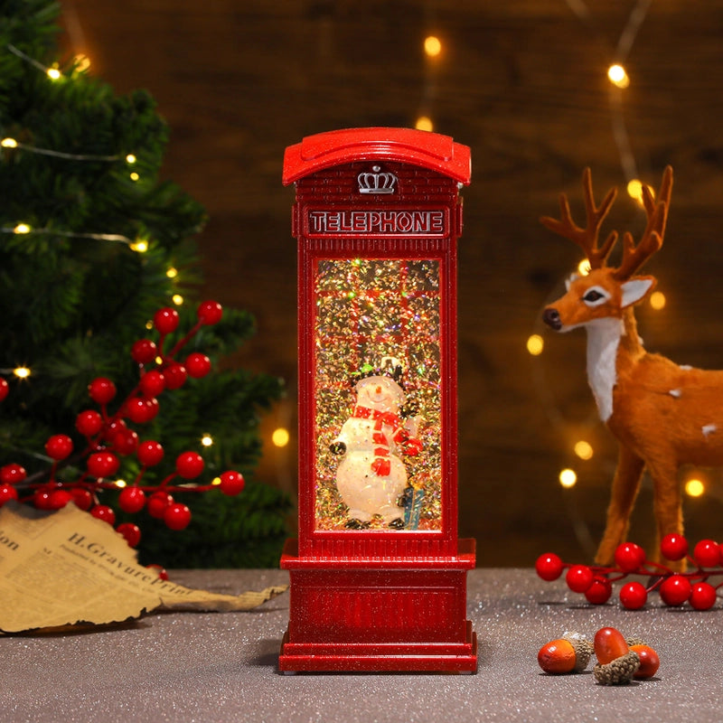 Christmas Cute Christmas Tree Santa Claus Snowman PC Party Festival Ornaments Led Lights Night Lights