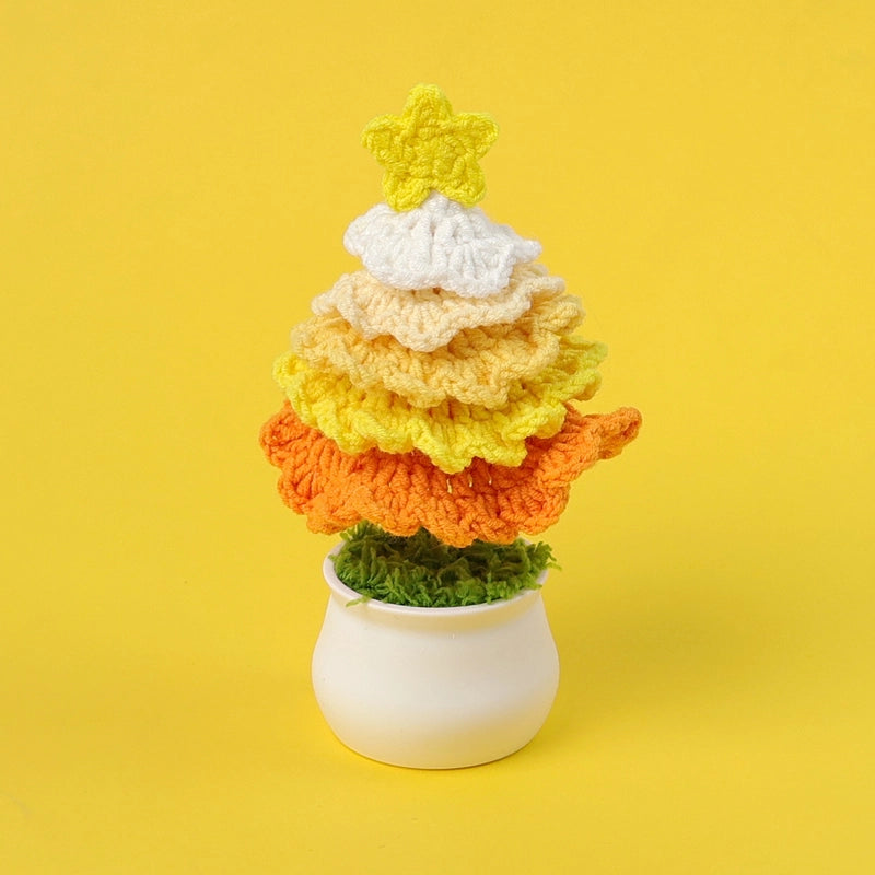 Christmas Pastoral Christmas Tree Plastic Yarn Party Ornaments