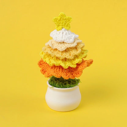 Christmas Pastoral Christmas Tree Plastic Yarn Party Ornaments