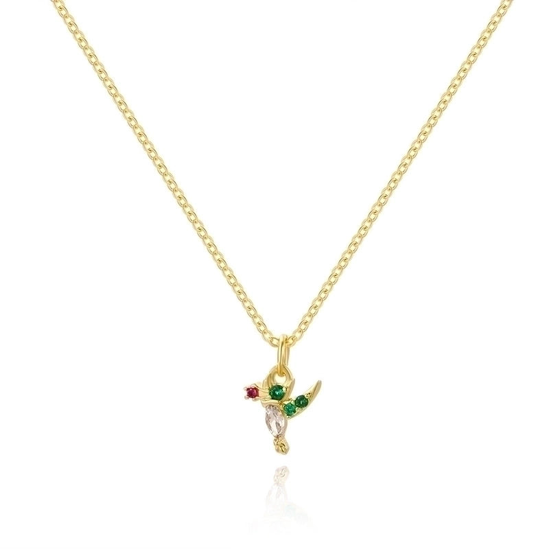 Cartoon Style Cartoon Character Copper Plating Inlay Zircon 18k Gold Plated Pendant Necklace