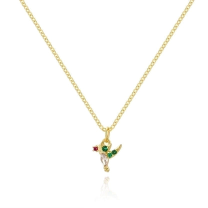 Cartoon Style Cartoon Character Copper Plating Inlay Zircon 18k Gold Plated Pendant Necklace