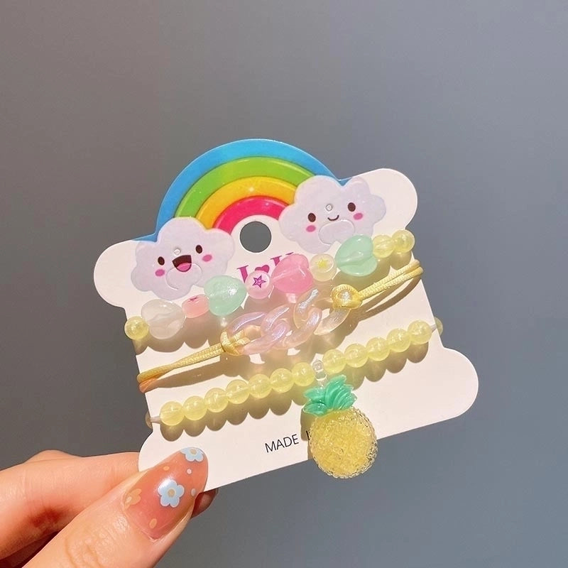 Cute Girl'S Cartoon Arylic Plastic Beaded