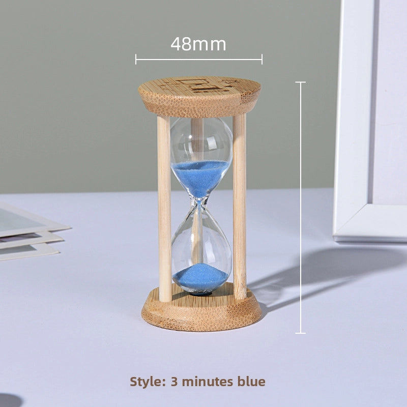 Creative Bamboo Fluorescent Timer Home Bedroom Ornaments 1-30 Minutes Luminous Time High Sense