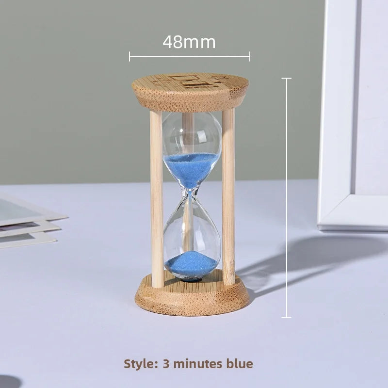 Creative Bamboo Fluorescent Timer Home Bedroom Ornaments 1-30 Minutes Luminous Time High Sense
