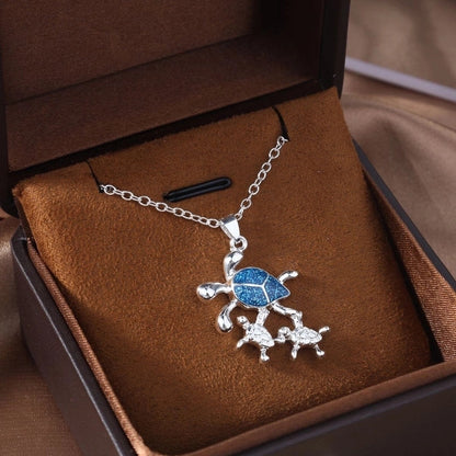 Copper Marine Style Tortoise Pendant Necklace