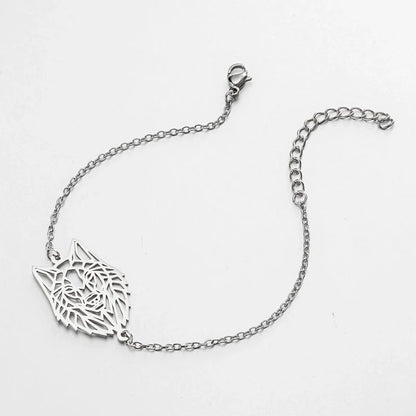 Fashion Animal 201 Stainless Steel 18K Gold Plated No Inlaid Bracelets In Bulk