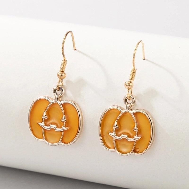 Halloween Pumpkin Ghost Demon Earrings