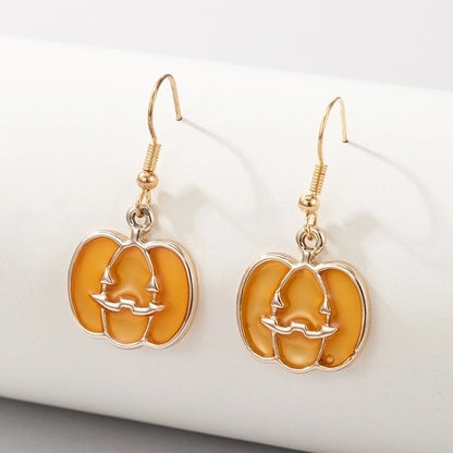 Halloween Pumpkin Ghost Demon Earrings