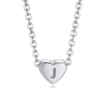 Minimalist Letter Titanium Steel Plating Pendant Necklace