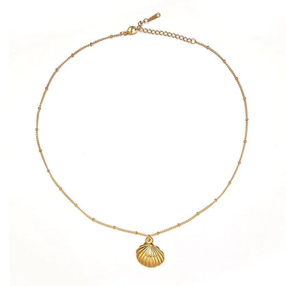 Titanium Steel Necklace Fashion Stainless Steel Necklace 18K Gold Non-Fading French Minority Retro Ladies