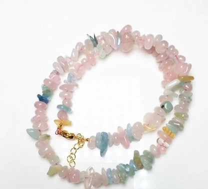 2 Pieces Ethnic Style Geometric Crystal Beaded Necklace