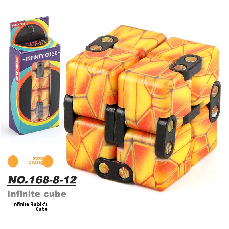 New Strange Decompression Toy UV Printing Infinite Rubik's Cube Decompression Folding Changeable Rubik's Cube Fingertip Rubik's Cube Manufacturer Resources