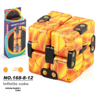 New Strange Decompression Toy UV Printing Infinite Rubik's Cube Decompression Folding Changeable Rubik's Cube Fingertip Rubik's Cube Manufacturer Resources