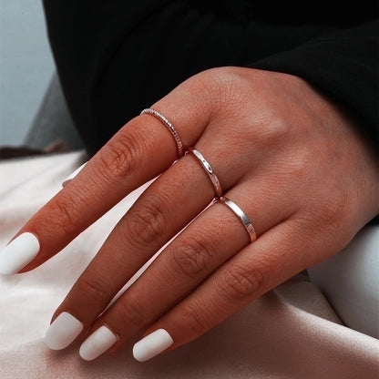Ethnic Style Geometric Alloy Stainless Steel Rings