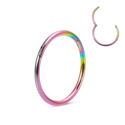 Minimalist Round Stainless Steel Plating Nose Ring