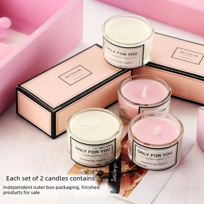 Set Round Cup Essential Oil Aromatherapy Candle Cup Christmas Accessories Candy Box Gift Accompanying Gift Box Birthday