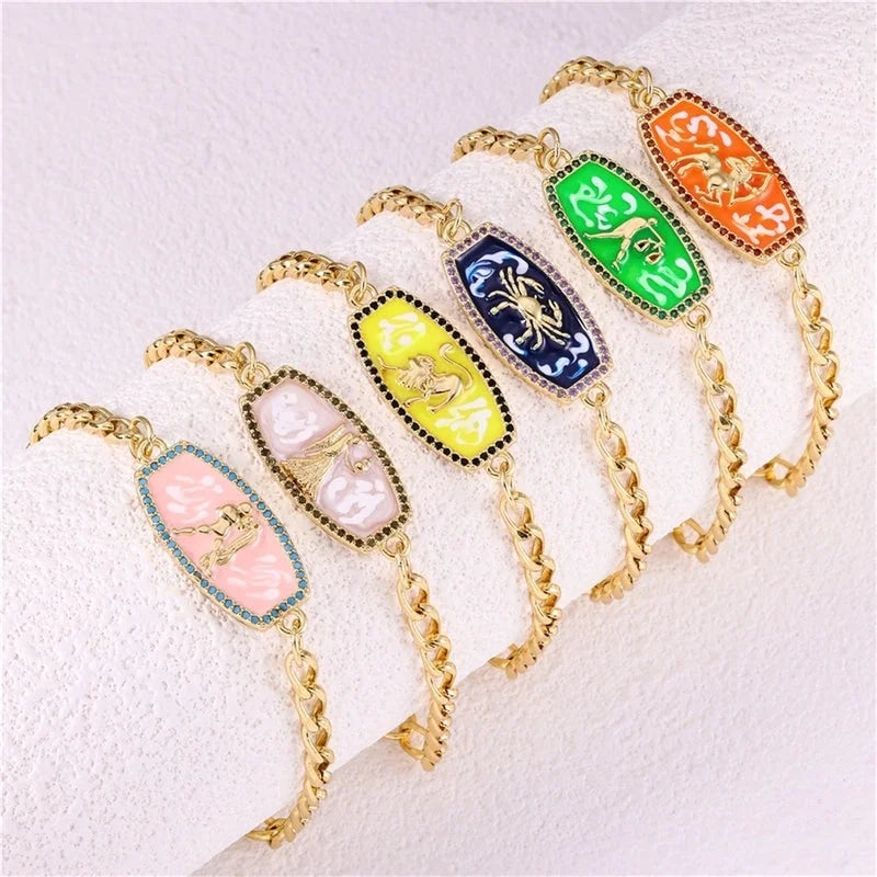 Vintage Style Minimalist Animal Letter Copper Bracelets Cuban Link Chain Curb Chain Cable Chain Box Chain