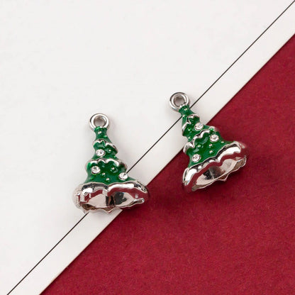 10 PCS/Package Alloy Bow Knot Bell Snowflake Pendant Jewelry Accessories