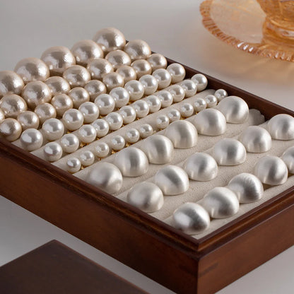 IG Style Pearl Geometric Stainless Steel 18K Gold Plated Earrings