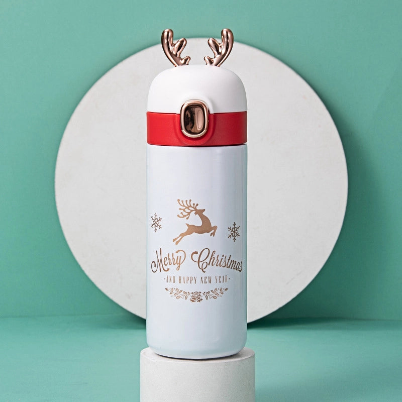 Christmas Casual Cute Multicolor 304 Stainless Steel Thermos Cup 1 Piece
