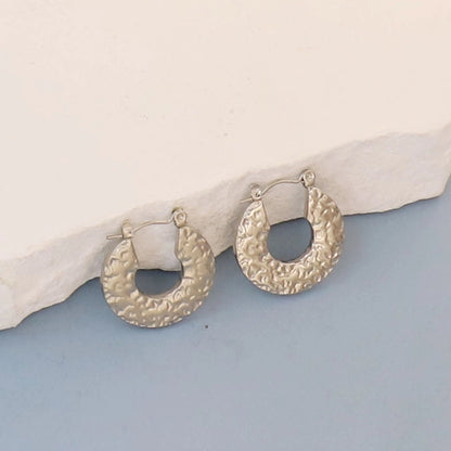 1 Pair Minimalist Round Square Heart Shape 304 Stainless Steel Earrings