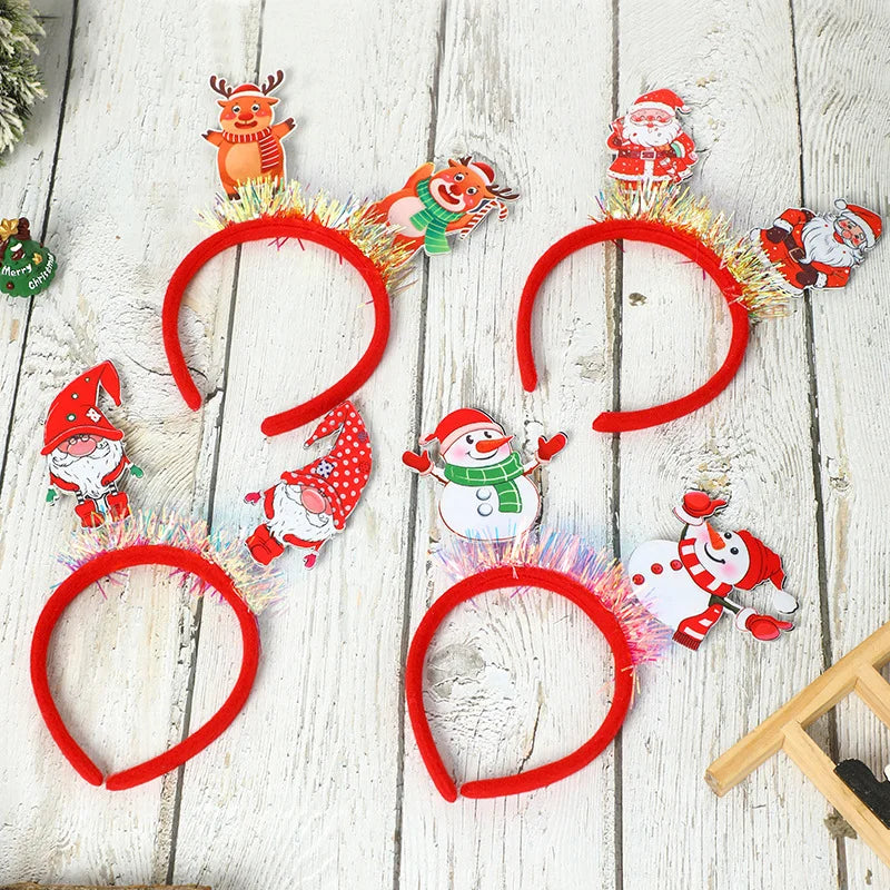 2 Pieces Christmas Headband Hair Accessories Party Christmas Costume Adult Children Christmas Headband Small Gift